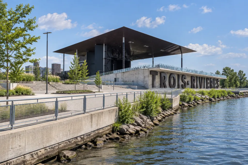 L'Amphithéâtre Cogeco, au bord du fleuve